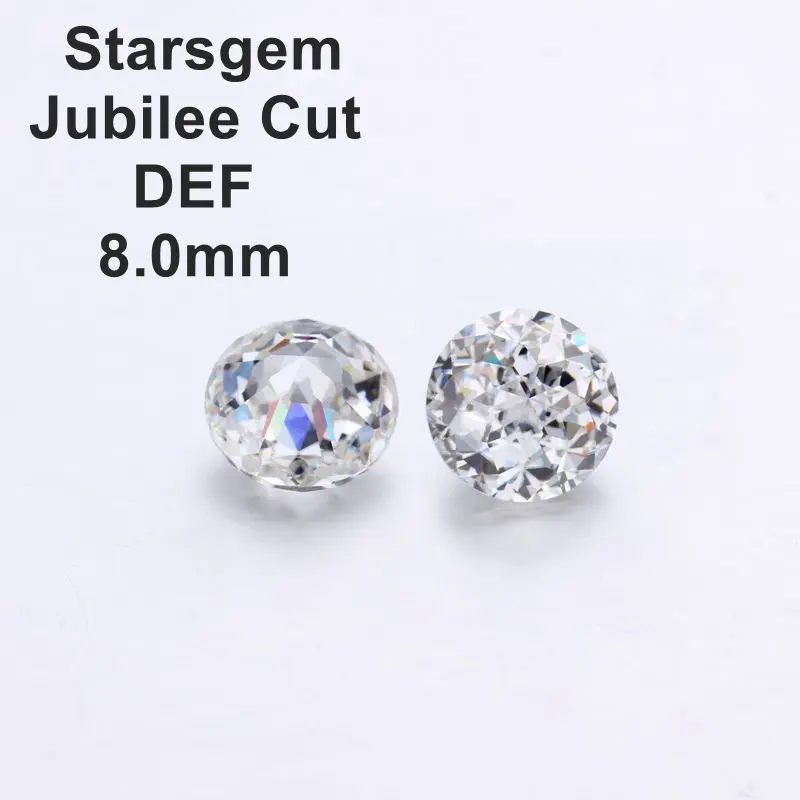 

Камни из синтетического муассанита для изготовления колец, 8 мм