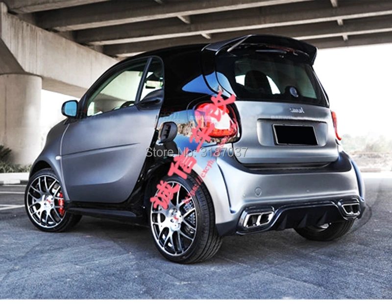 Для Merced-Benz Smart Fortwo Fourfour 453 спойлер- углеродное волокно задний спойлер на крыло, крышу багажник губы крышка багажника автомобиля Стайлинг