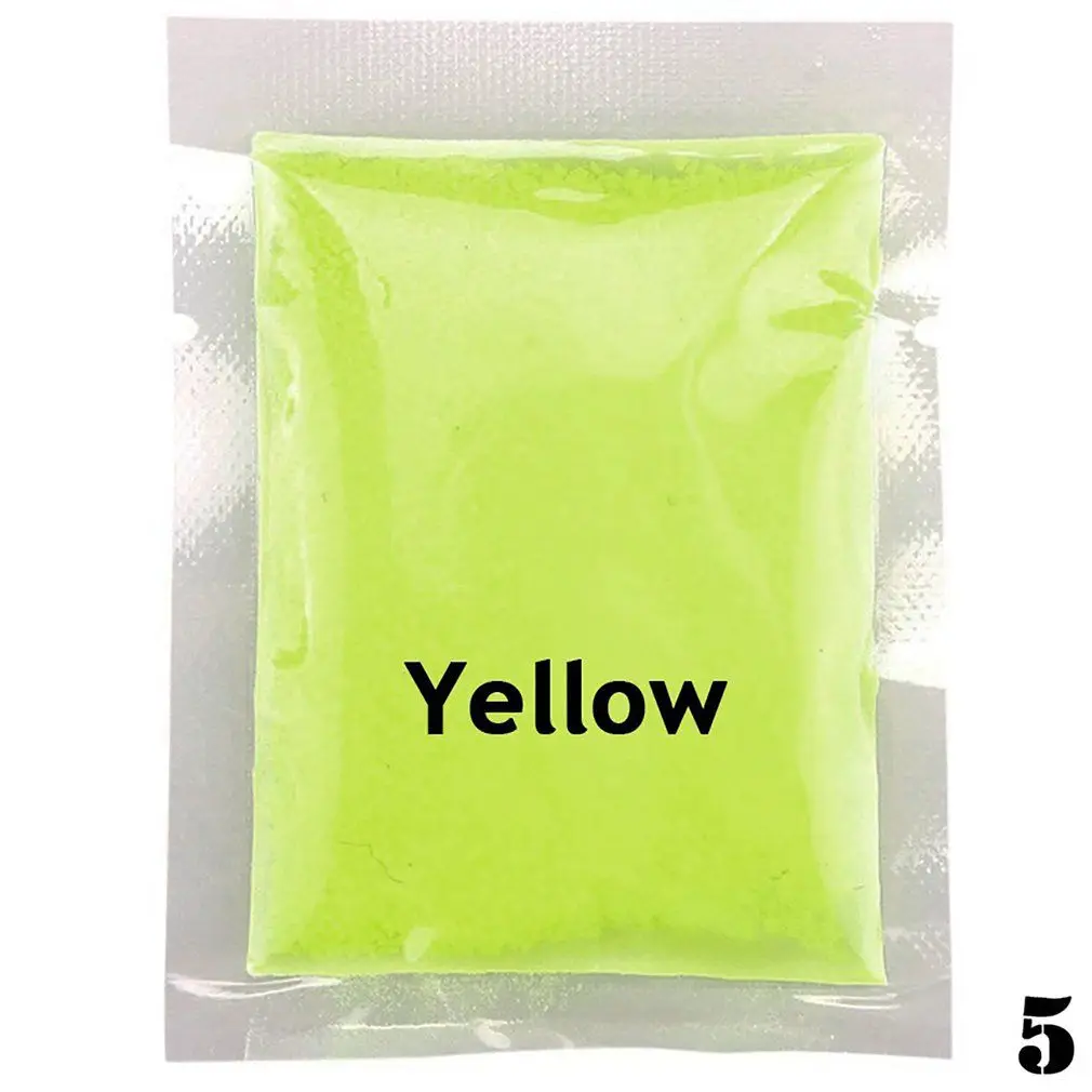 Yellow Флуоресцентный светится в темноте 10 г Светящиеся зерна песок вечерние DIY яркая краска звезда Желая бутылка флуоресцентные Частицы Игрушки - Цвет: Yellow