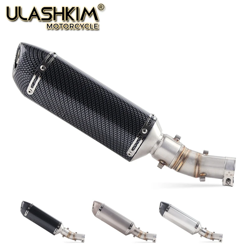 

Motorcycle Exhaust Muffler Pipe ESCAPE Slip On For kawasaki ER6N ER6F 2012-2016 VERSYS650 2015-2017 NINJA650 R Z650 2017-2019