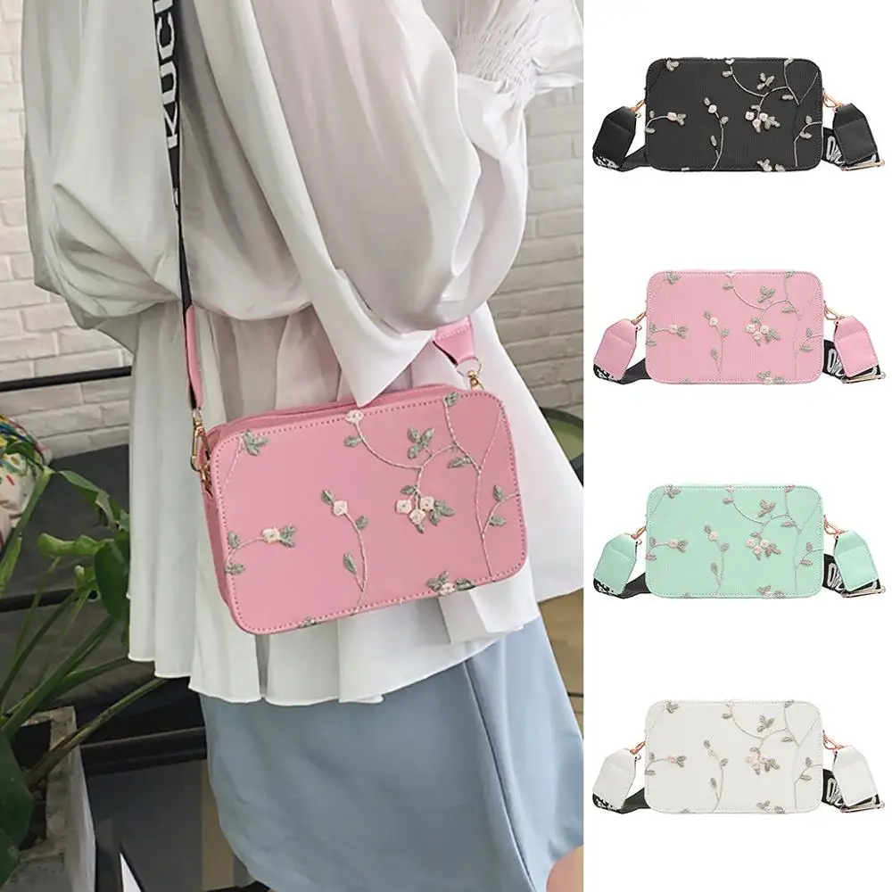 Женская модная кружевная Ретро сумка на плечо пляжная с цветочной вышивкой