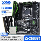 Материнская плата HUANANZHI X99 F8 X99 с Intel XEON E5 2680 v4 с 2*16GGB DDR4 REG ECC память, комбинированный комплект NVME SATA 3,0 USB 3