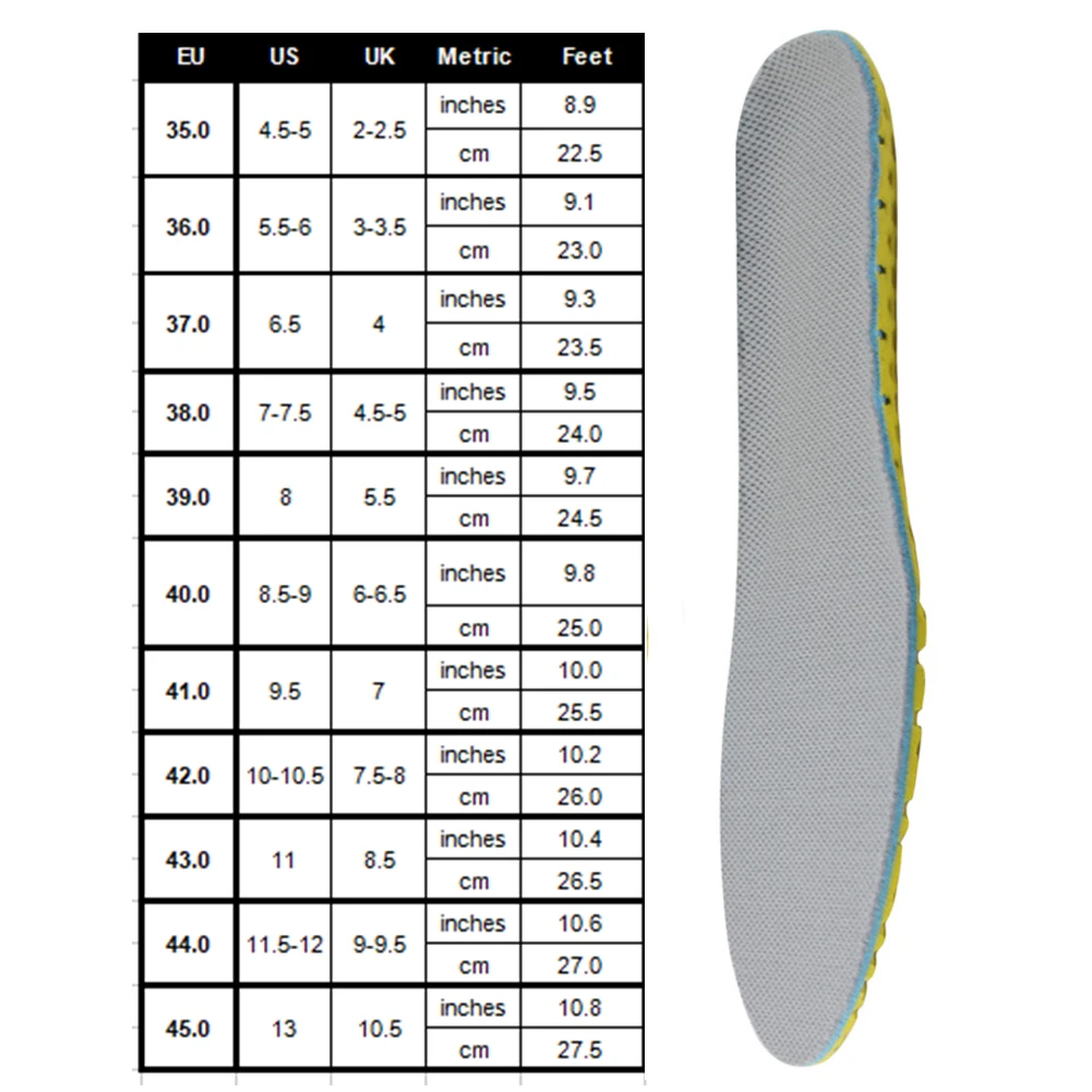 Arch support Care мужские и женские вставки высокие эластичные подушечки для ног с отделкой краями плоские спортивные стельки повседневная обувь для бега амортизация