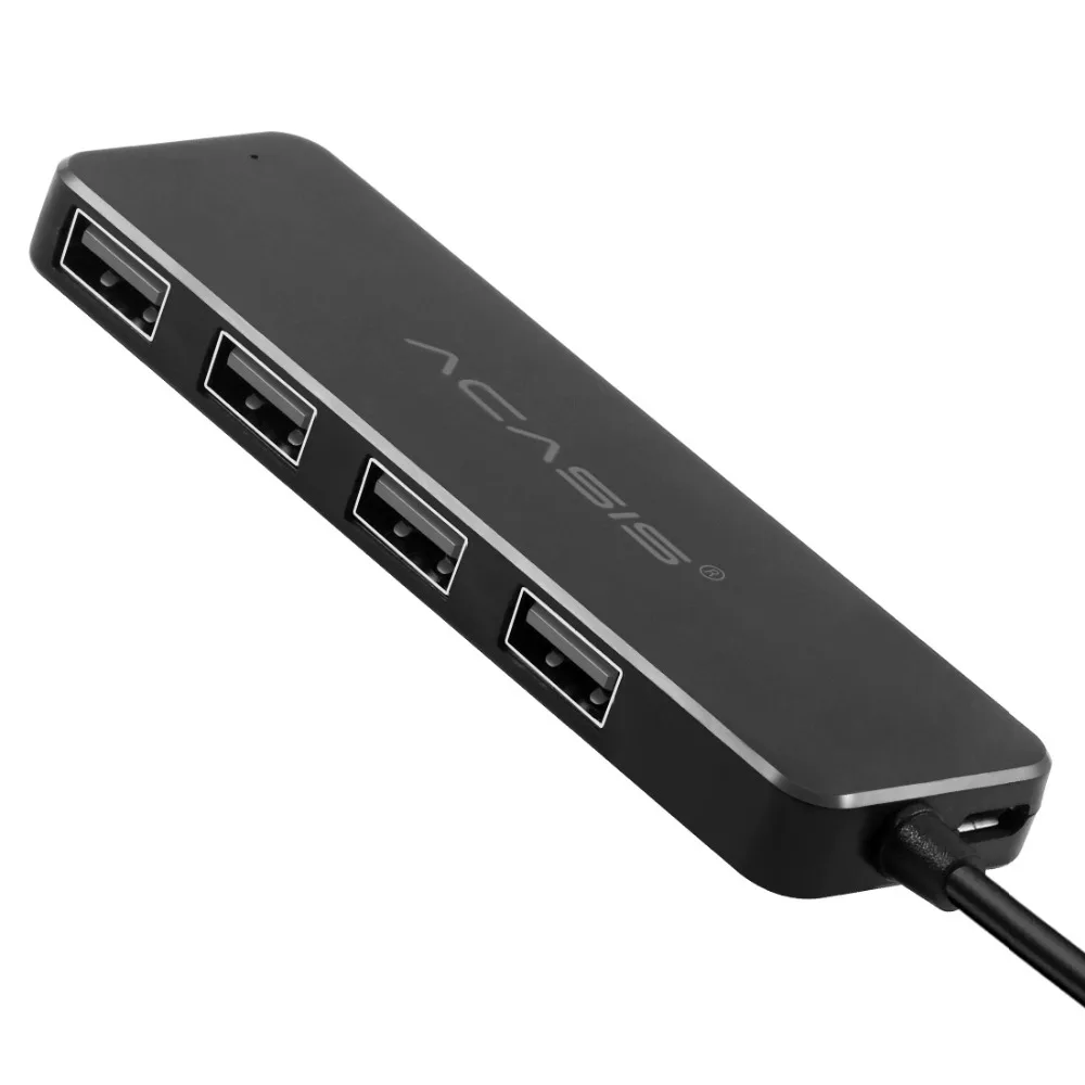 Acasis USB 2,0 3,0 Компактный портативный высокоскоростной концентратор Поддержка Multipe USB Decice концентратор для ПК ноутбука 4 порта адаптер расширения