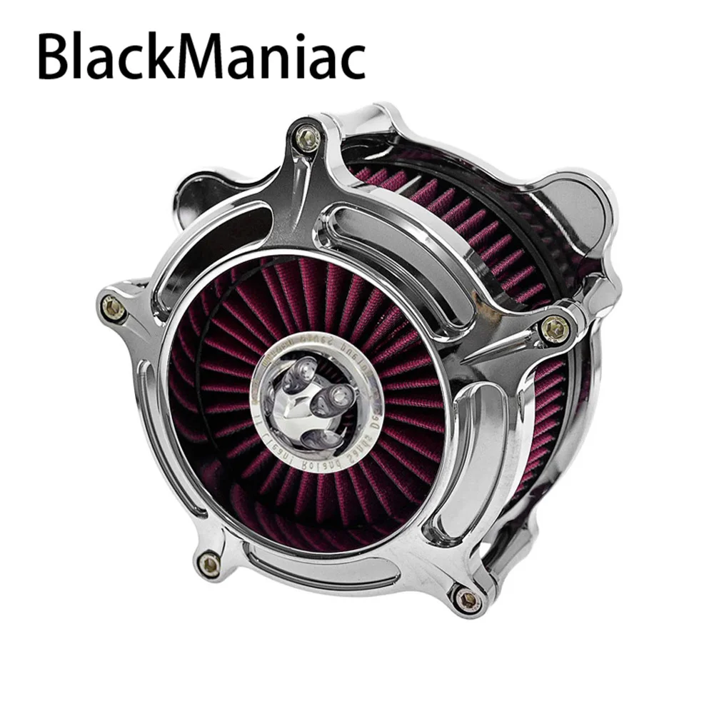 Турбинный воздухоочиститель RSD хромированный Впускной фильтр для Harley Sportster XL 48 883