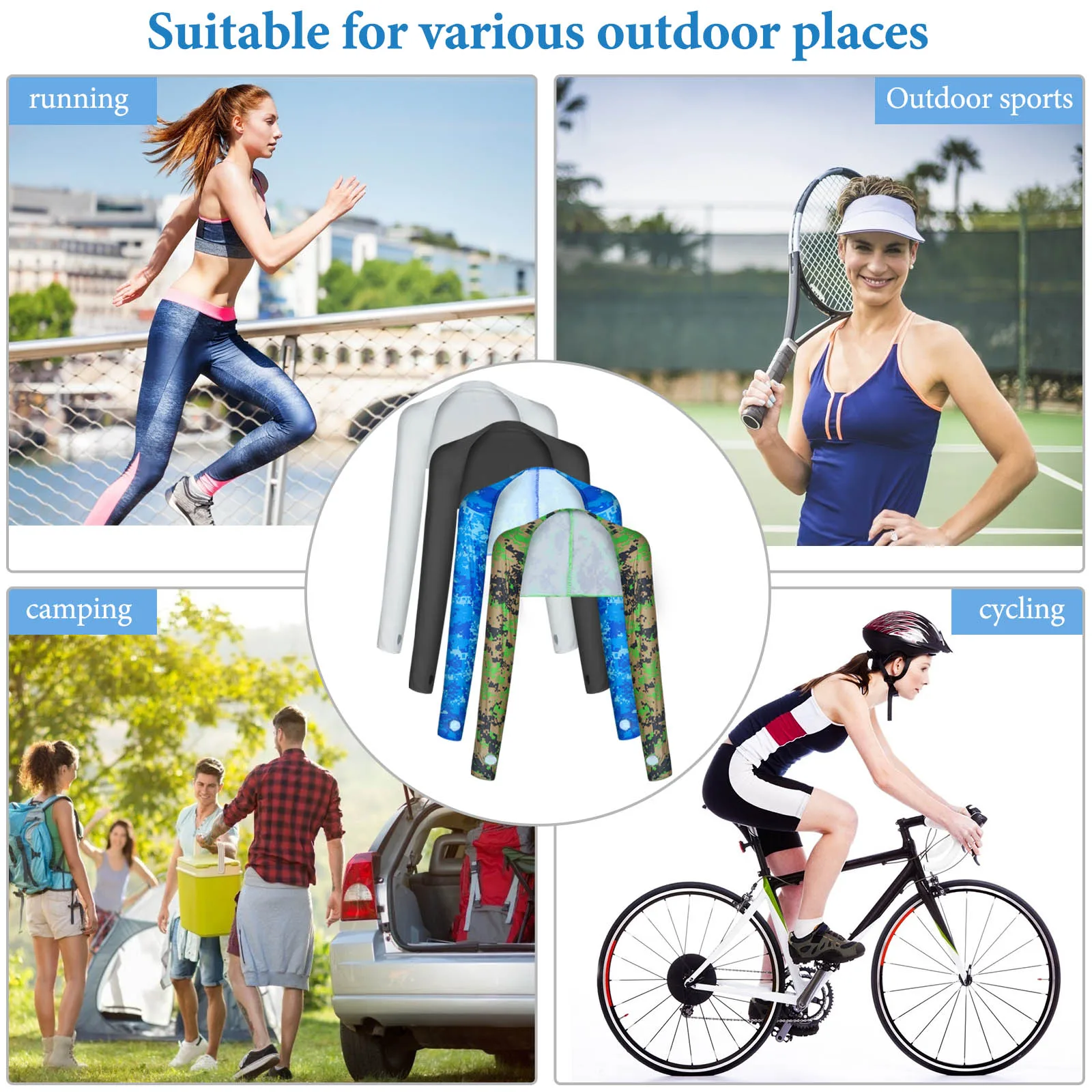 

Cooling Shawl Arm Sleeves Sun Protection Shawl with Finger Hole DesignProtection