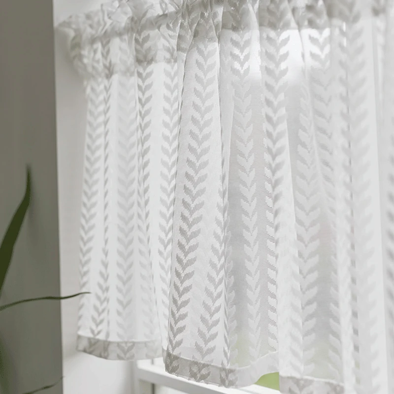 Современные кружевные жаккардовые занавески для кухни ванной комнаты книжного