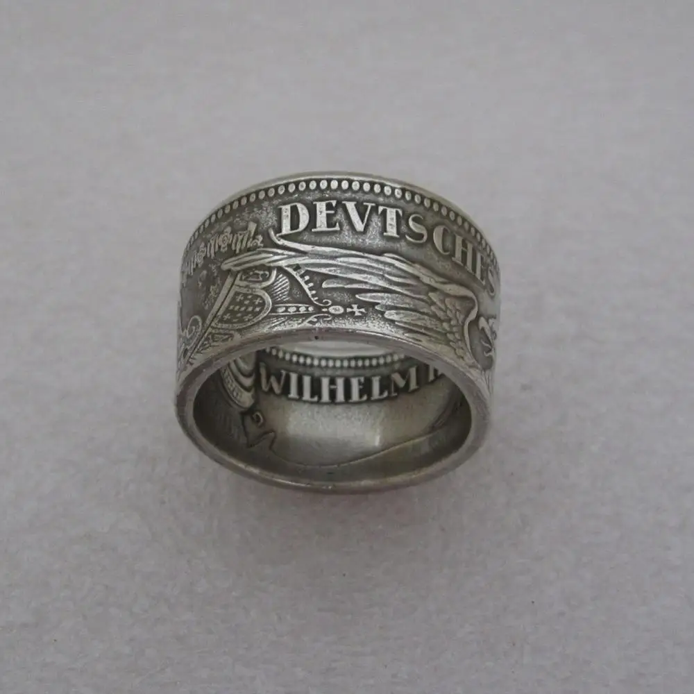 Ручная работа кольцо для монет ручная из Германии 5 Марков 1913 ⟪gle'