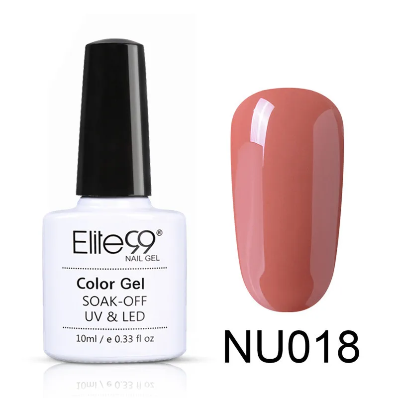 NU018 Elite99 Гель-лак для ногтей, 10 мл, гель телесного цвета, базовый гель, гибридный гвоздь, блестящий Гель-лак для лаки для ногтей - Цвет: NU018