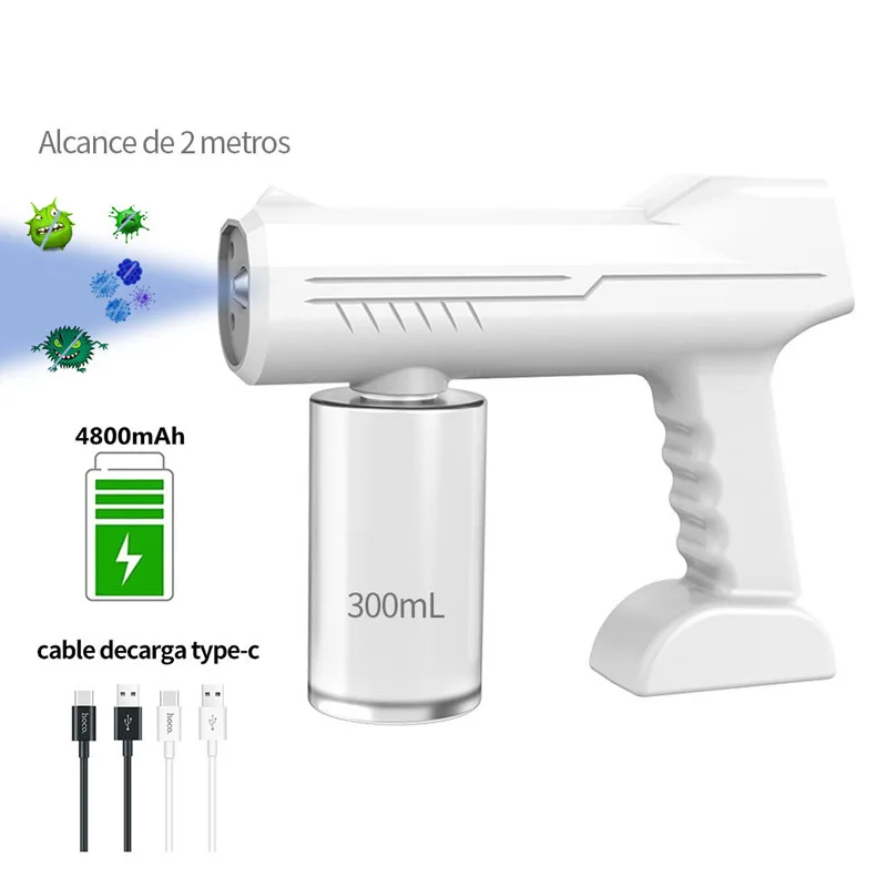 

300ML Wireless Disinfectant Sprayer Nano Blue Light Steam Atomizing Sprayer Home-garden Sterilization Nebulizers home office