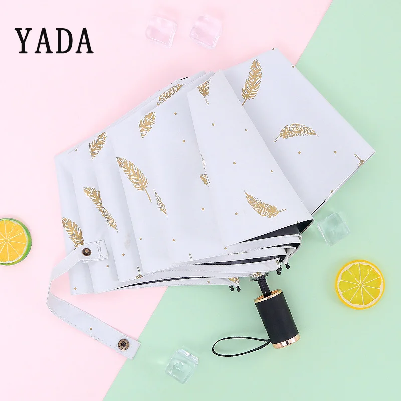 &quotYADA&quot модная одежда с рисунком в виде золотых перьев ультрафиолетовых лучей