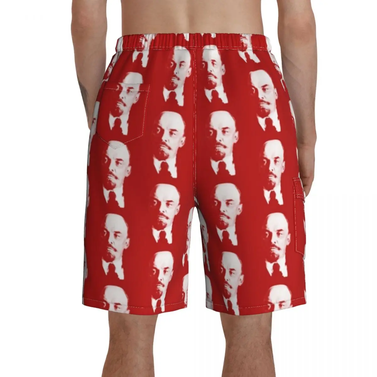 

Cccp Board Shorts Beach Swimming Trunks Polyester Pattern Men Swim Trunks