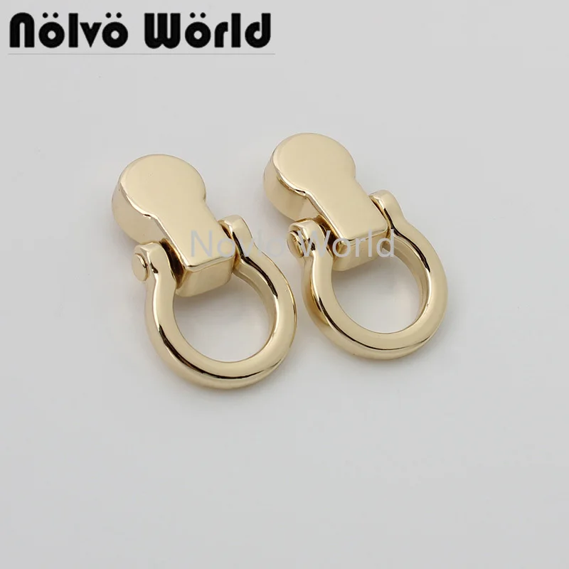 10-50pcs 2 colors 26x15mm 3/8" high quality metal connector buckle for woman chains bag purse strap adjustment bag hardware