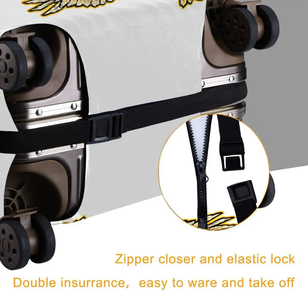 Аксессуары для путешествий никогда не землятся черные Защитные чехлы багажа