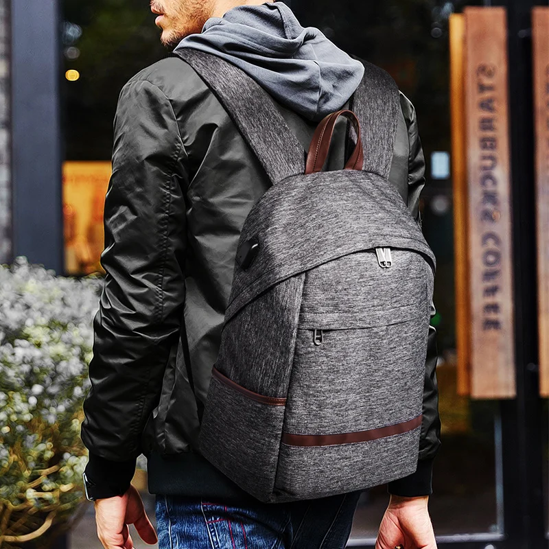 

Men's and women's durable Korean backpack, laptop bag with USB charging, schoolbag, lovers' backpack