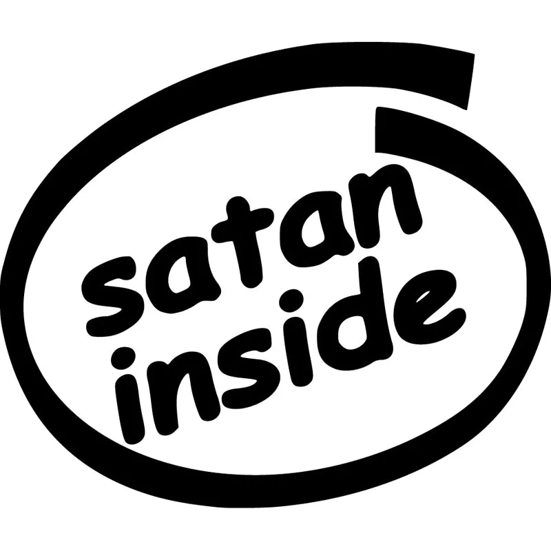 

SATAN INSIDE Originality Vinyl Decal Car Sticker Car-styling Accessories 17cm*14cm