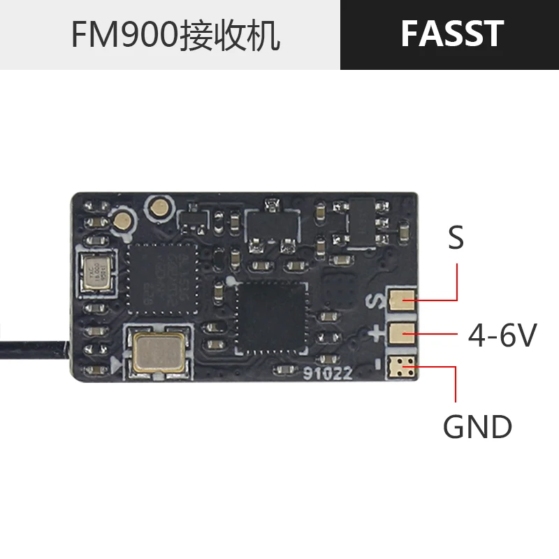 LDARC X-BOSS FM900 мини Reveiver совместимая Futaba FASST 2 4G беспроводной системы в режиме