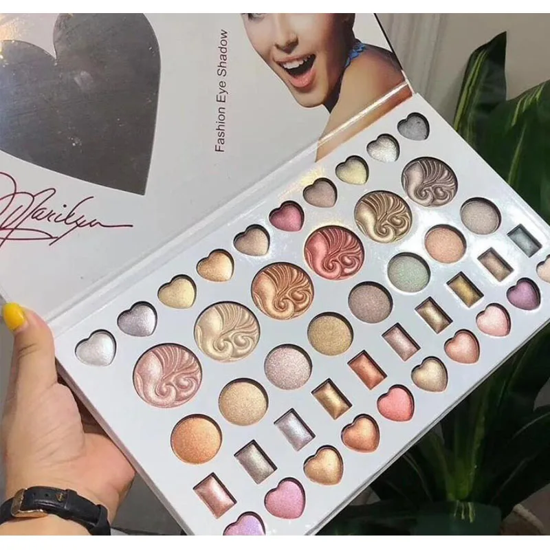 Бренд 44 цвета модные тени для век Палитра матовые Блеск День Святого Валентина