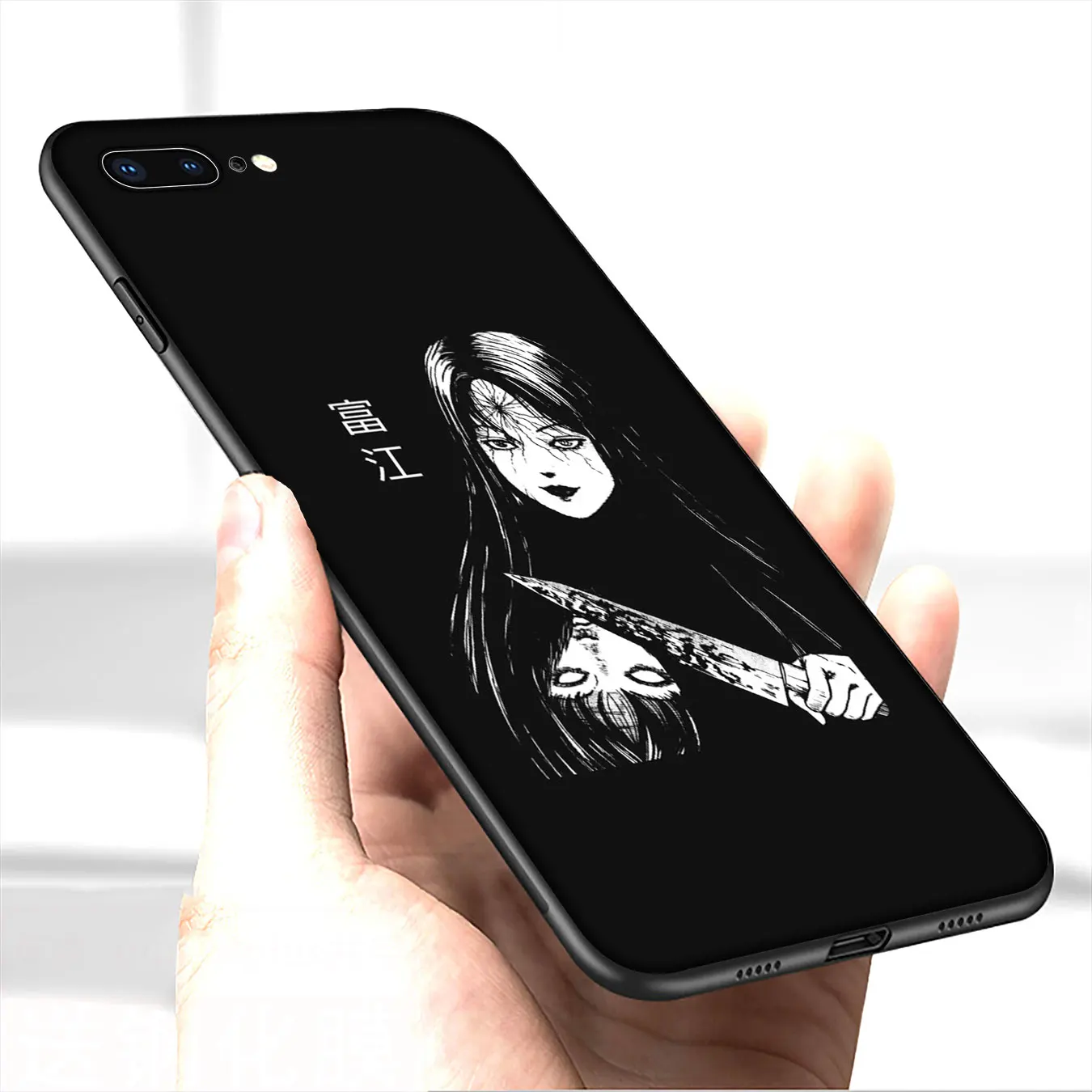 horror comic junji ito Tomie Tees Soft Silicone Phone Case for iPhone 12 Mini XR X XS 11 Pro Max 5 5S SE 6 6S 7 8 Plus TPU Cover | Мобильные