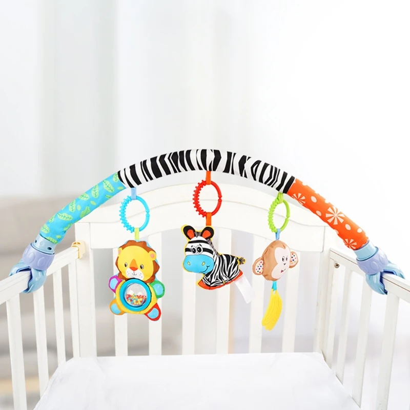 

Infant & Toddlers Baby Crib Accessory & Pram Activity Bar Toy for Senses and Motor Skills Development Indoor and Outdoor
