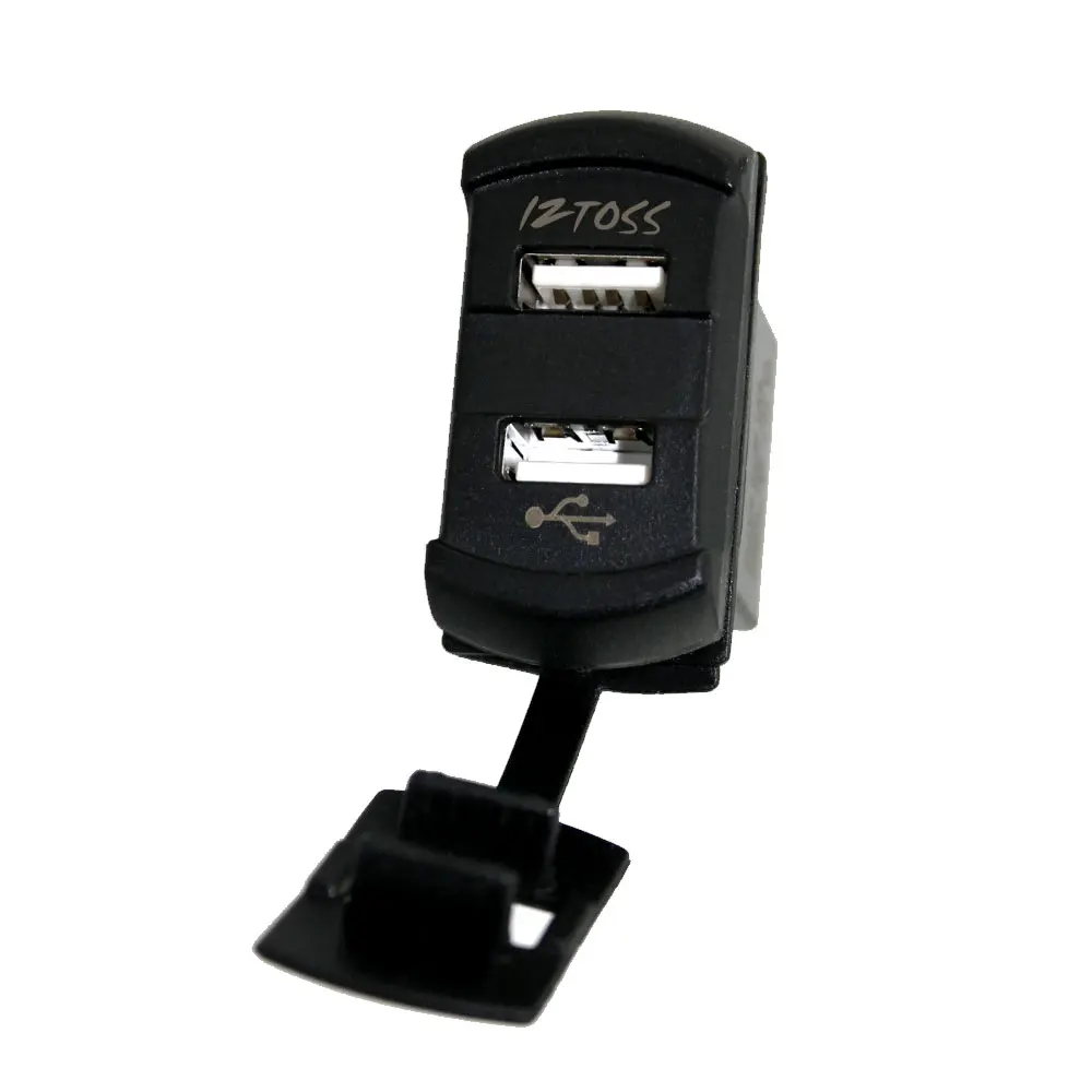 Iztoss DC 12 24V 4.2A авто для джип лодки двойной USB зарядное устройство разъем Рокер Стиль