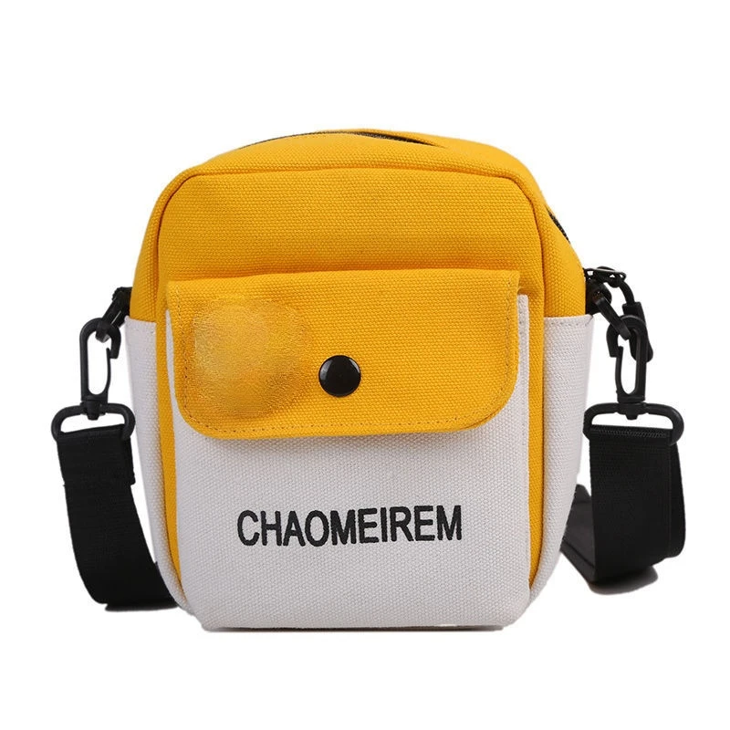 

Summer Canvas Women's Fashion 2021 New Cute Student Wild Cross-body Korean Shoulder Bag Multi-function Mobile Phone Package