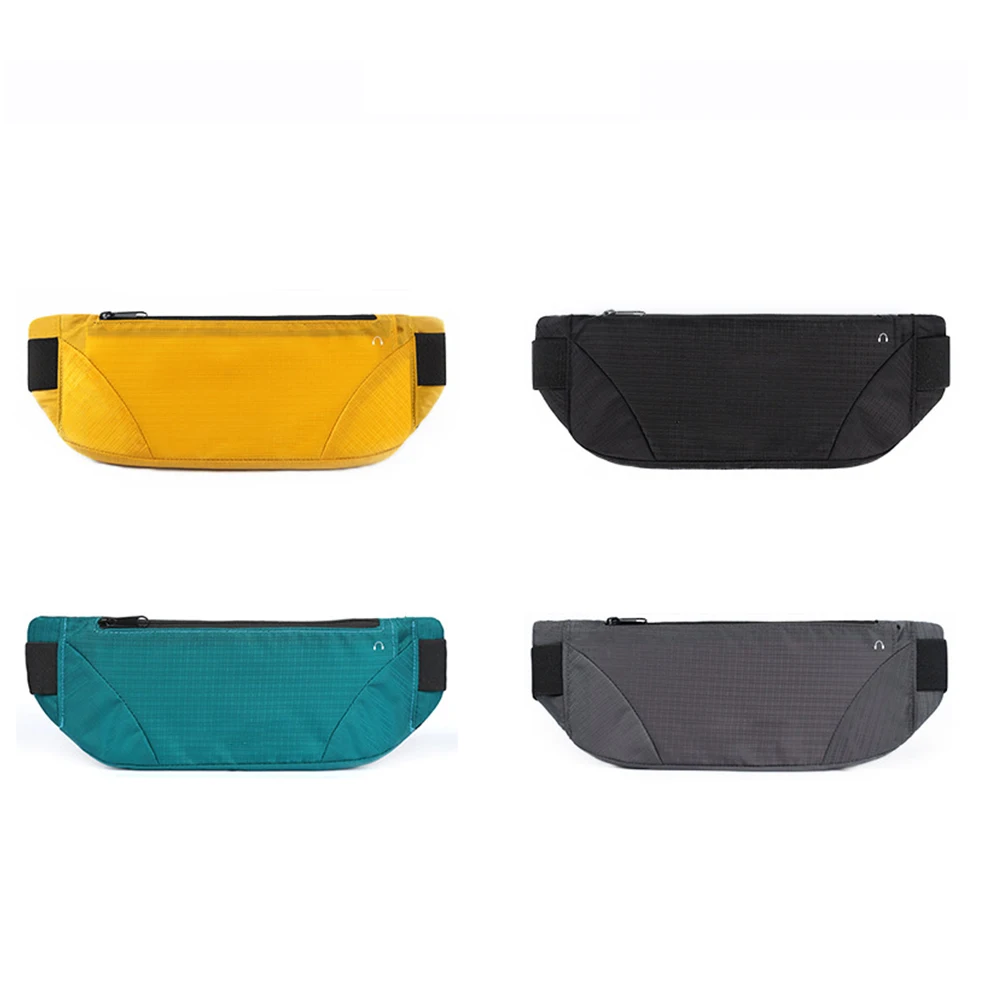 

Men Women Running Portable Camping Fashion Waterproof Casual Solid Waist Pack Zipper Breathable Outdoor Sports Earphone Hole