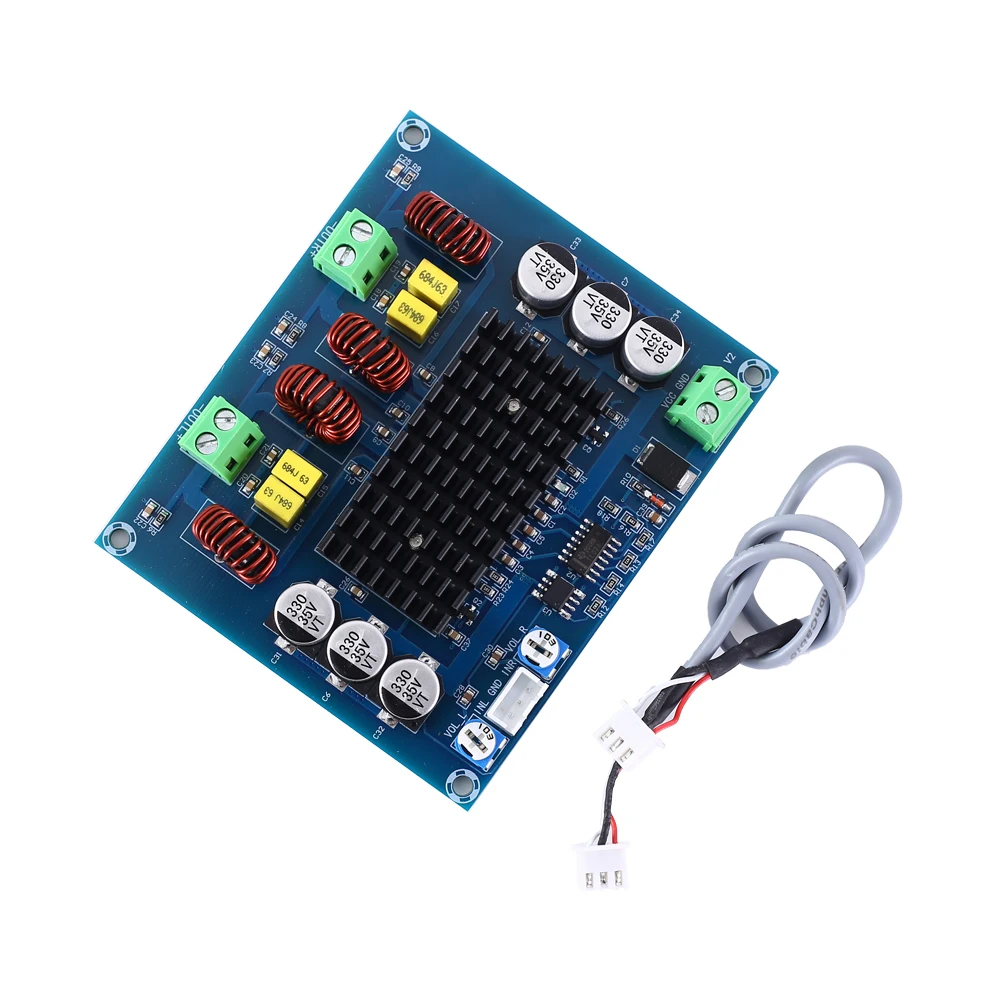 

DC 12V 24V TPA3116D2 Digital Amplifier Module Stereo 120W+120W 4ohm Power Amplifier 30Gain