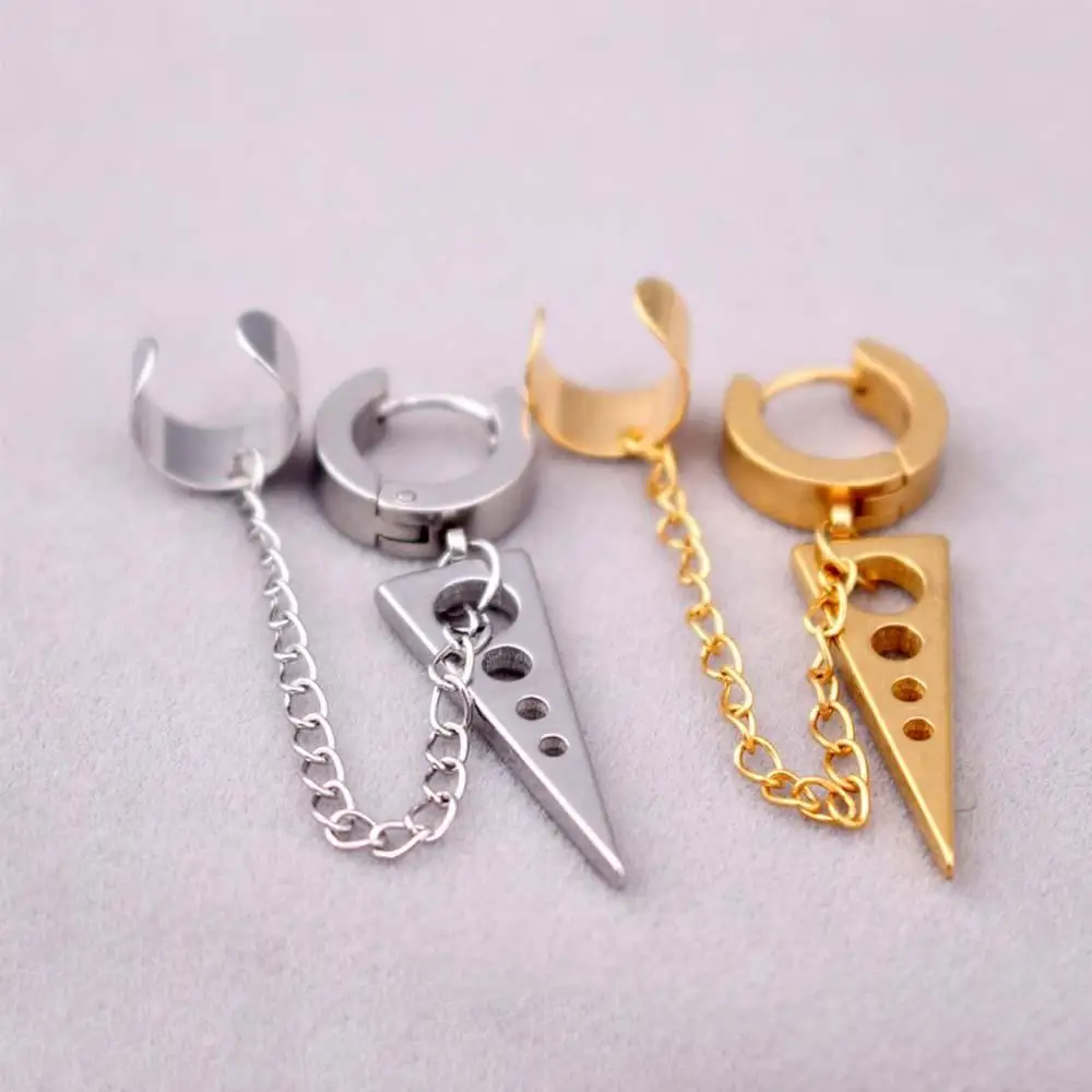 Серьги-подвески в стиле стимпанк с изображением черной кошки минималистичные