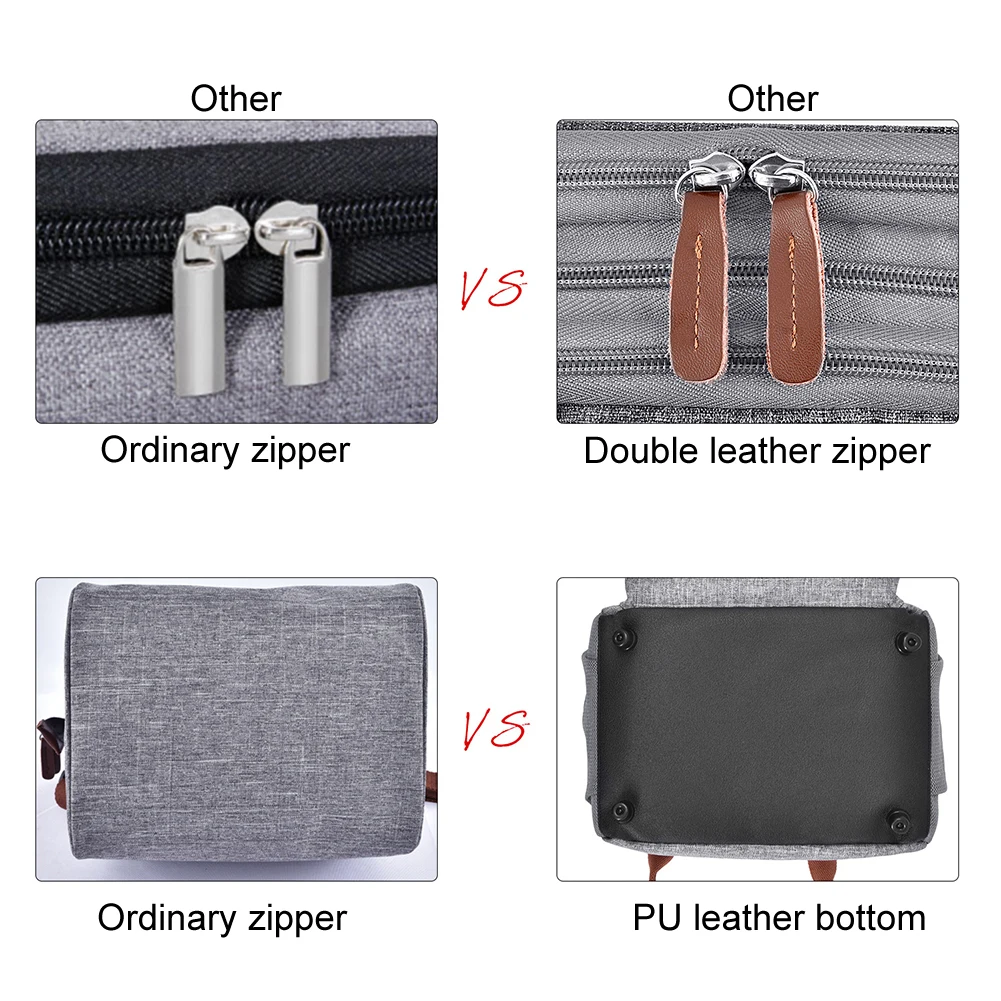 

Women Men Reusable Insulated Lunch Bag Leakproof Cooler Nylon Large Capacity 15L Zipper Closure Food Storage Dinner Container