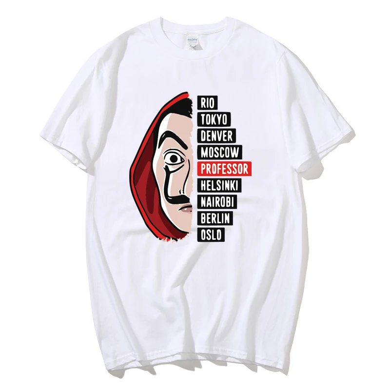 

Men Women T Shirt Cool Money Heist The House of Paper La Casa De Papel Print Tshirt Funny Cotton Tee Summer Tops Clothing
