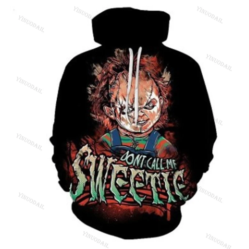 

2020 New The Evil Good Guys Chucky 3D Halloween Cosplay Costumes Hoodies Sweatshirts Jacket Coat