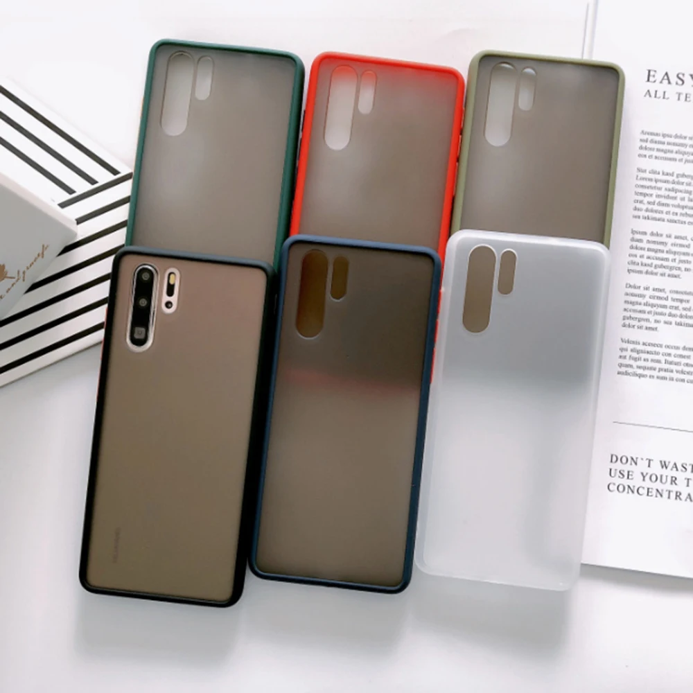 Роскошный противоударный защитный матовый чехол для телефона Huawei Mate20 30 lite P20 40 pro