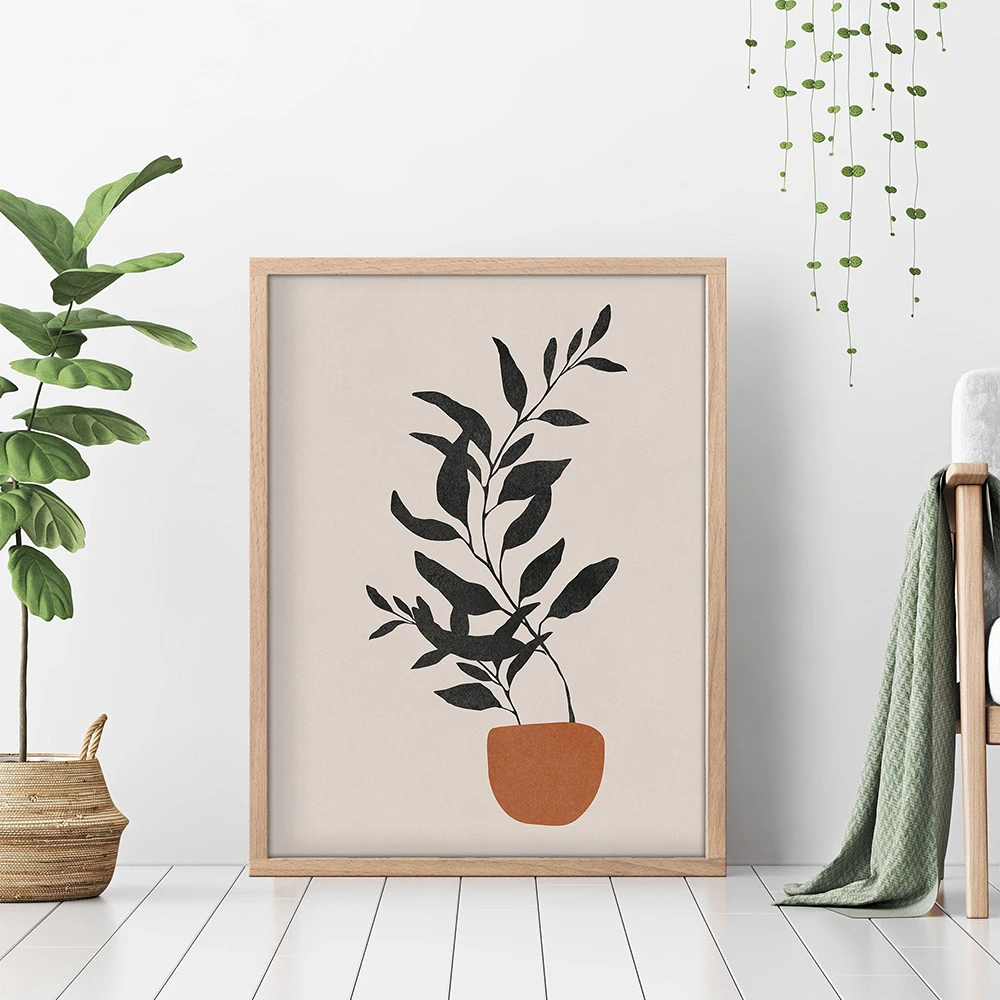 Абстрактная картина в стиле бохо современное изображение на холсте среднего