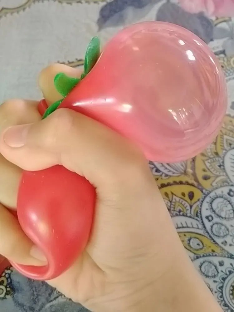 

1 Pcs Tomato Kids Toys Autism Squeeze Squishies Balls Stress Relief Fidget Toy Stress Relief Prank Props Water Ball Kids Gift