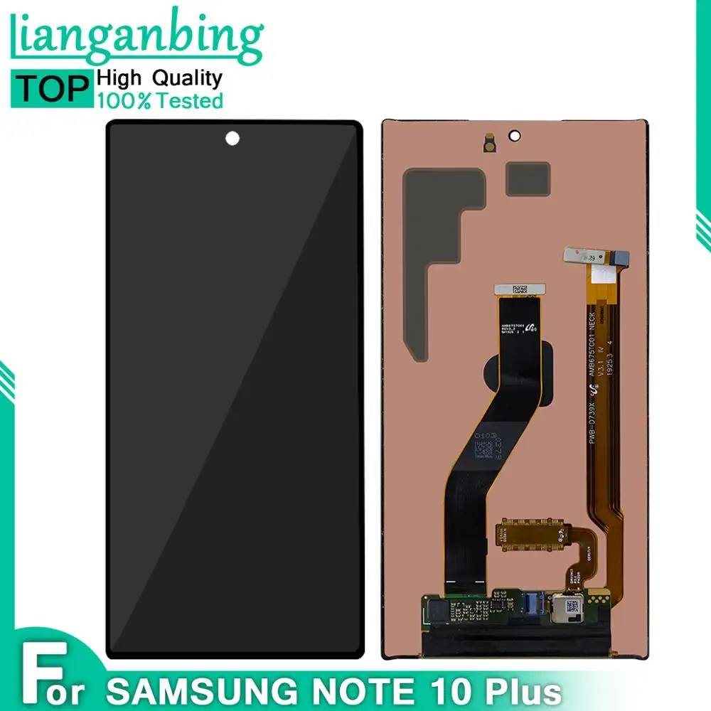 Для SAMSUNG Galaxy Note 10 N970F N970 N9700 Plus Note10 + N975 N9750 ЖК дисплей сенсорный экран Замена с