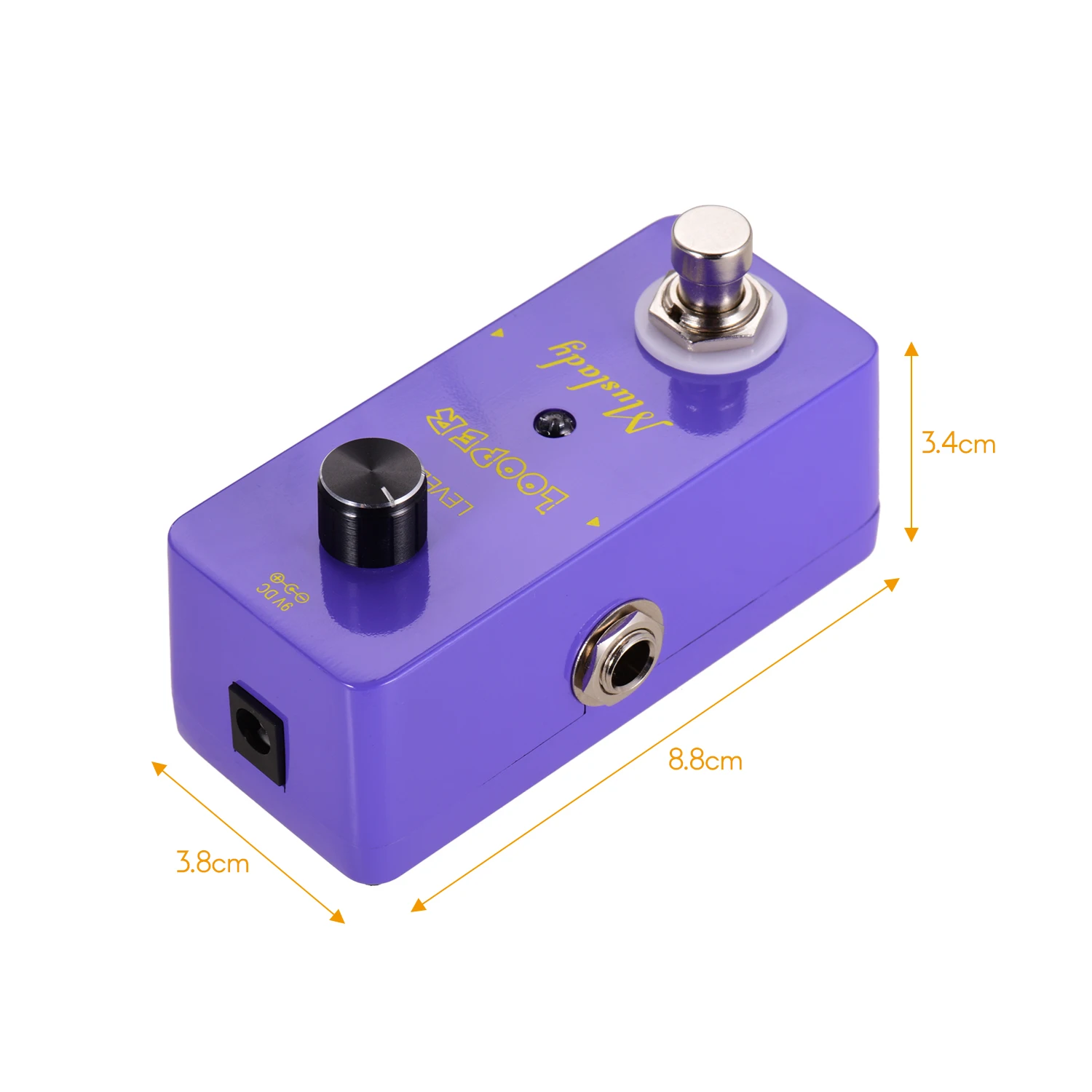 Мини педаль для гитары Muslady удлиненная гитарная с петлями 5 минут циклирования