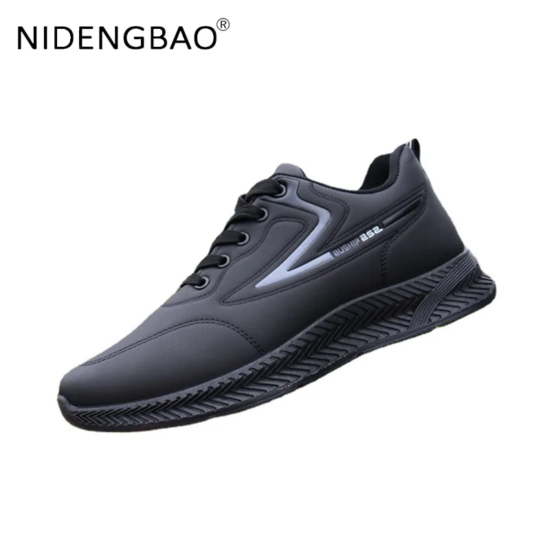 Autumn Winter Men Sneakers Running Shoes Thick Sole Lace Up Waterproof Outdoor Walking Sports Shoes Casual Footwear Gym Trainers