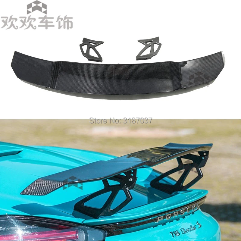 V-образный задний спойлер для багажника из углеродного волокна Porsche 997 998 981 911 2016-2018