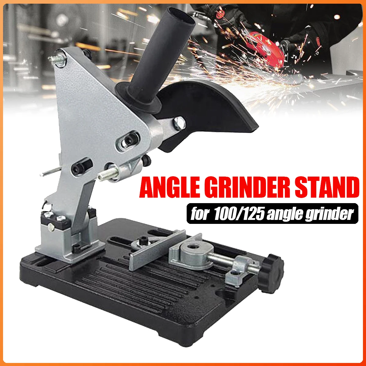 

100/125mm Angle Grinder Stand DIY Power Tool Cutting Machine Fixed Stand Bracket Polishing Conversion Machine Table Saw Desktop