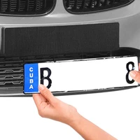 2pcsset invisible adhesive license plate holder high temperature resistant frameless weather proof number plate holders