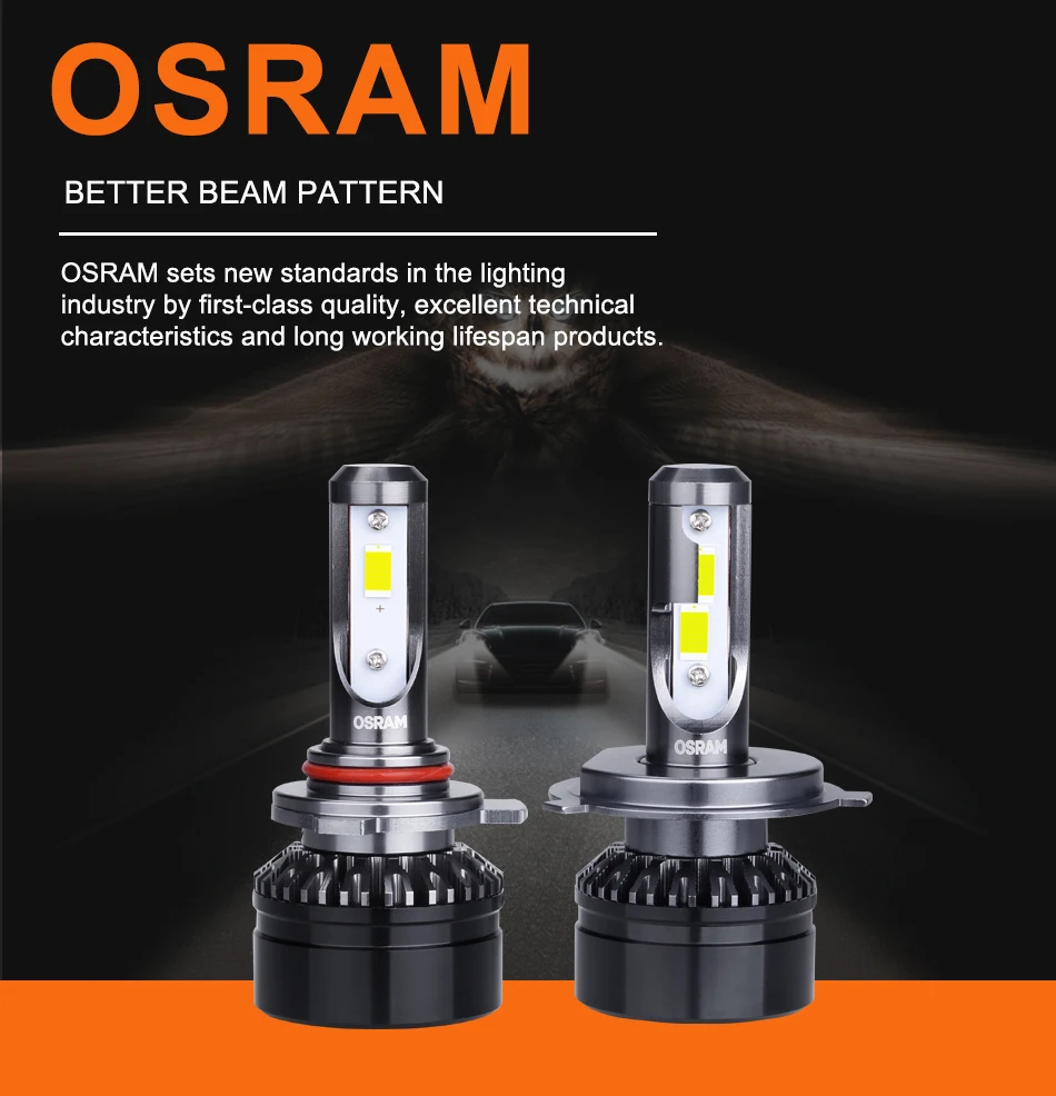 Лампа Ксеноновая OSRAM Luces Led H4 H7 светодиод Turbo H11 H16 9012 HIR2 Светодиодные Автомобильные фары 9005 HB4 HB3 9006 H8 лампы H4 H7 светодиодных фар для авто фары 6000K 1 пара