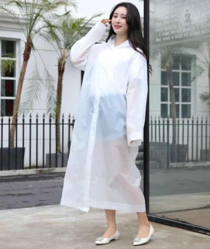 1 шт. Женский дождевик водонепроницаемое пончо однослойное дождевое покрытие из