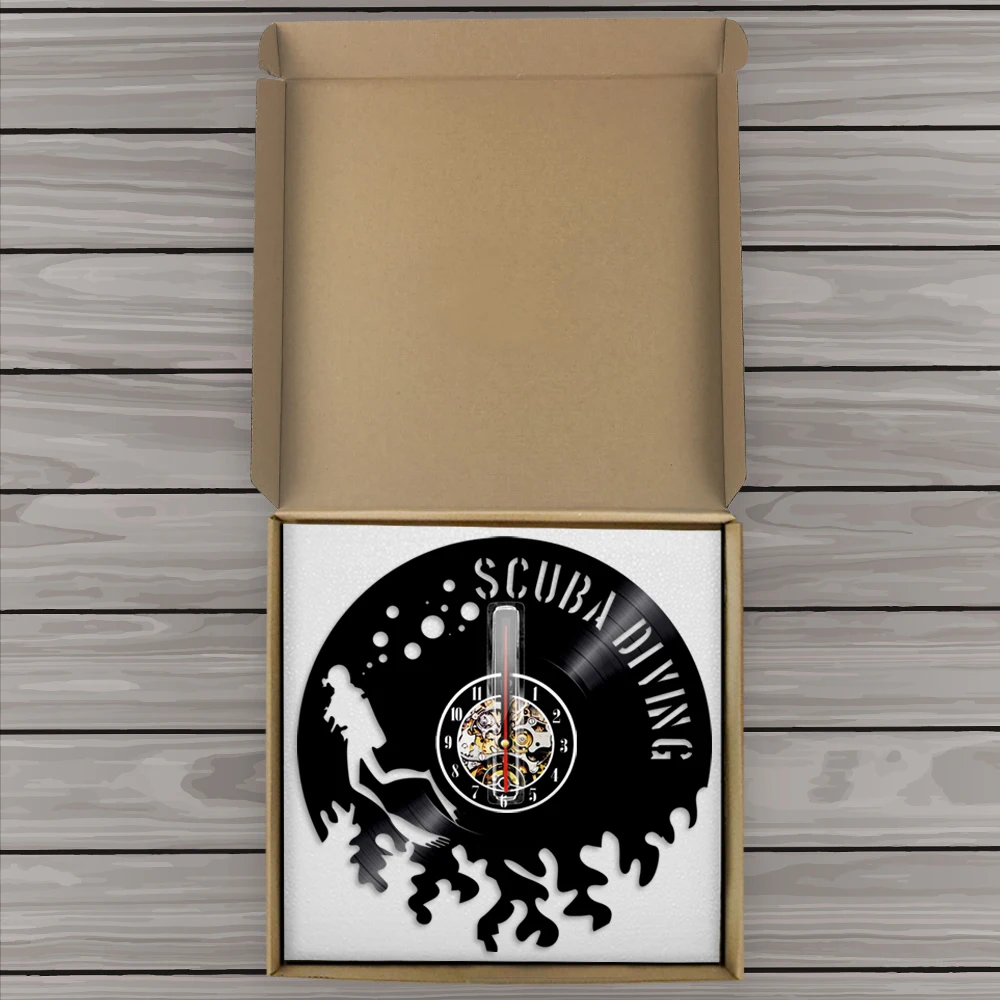 Дайвинг светодиодный виниловые часы подарок для Diver подводный плавание Born To