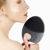 electric silicone facial brush skin care face brush sonic vibration deep pore cleansing washer blackhead facial cleansing brush
