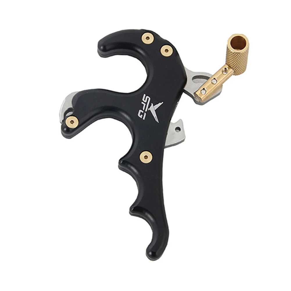 

Support Aid Auxiliary Accessory SPG Metal 4 Finger Archery Bow Release Thumb Caliper Grip Hunting Practice Tools