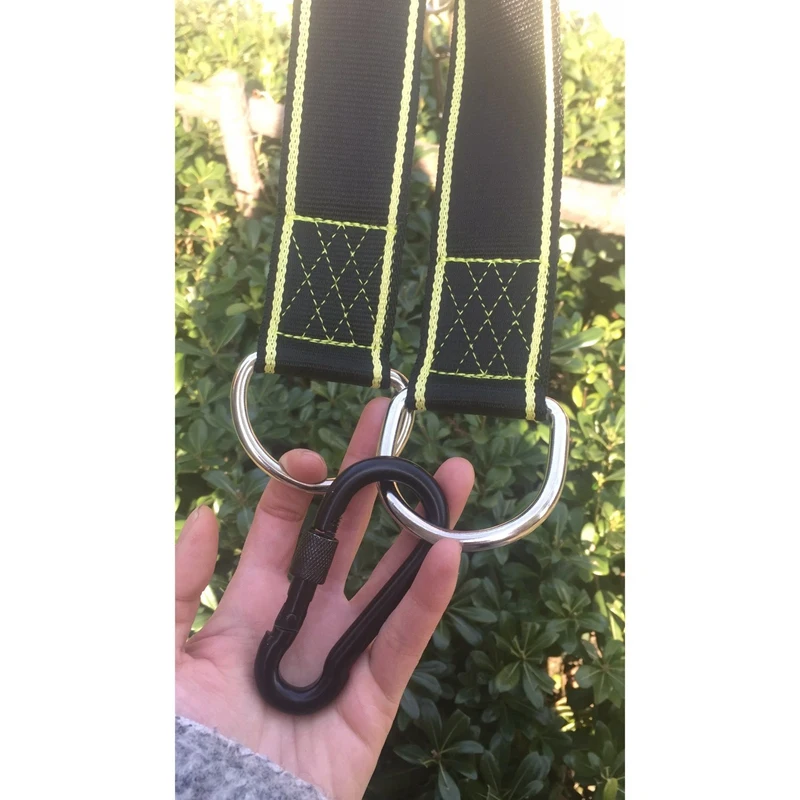 

Tree Swing Strap Hanging Kit Hammock Straps with Carabiner Hook Camping Hammock Accessories