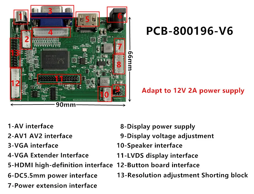 Highly Compatible Universal TFT TN IPS LCD Screen Display HDMI VGA AV Driver Control Board 30Pin/40Pin LVDS EDP TTL | Компьютеры и