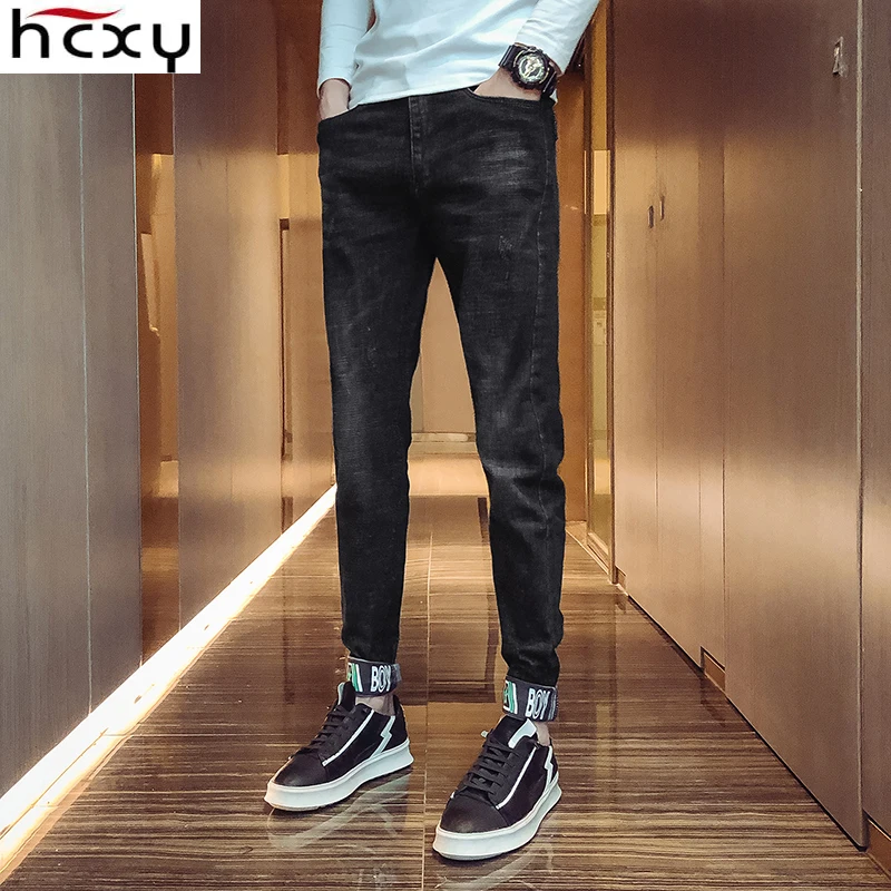 HCXY2019 осень и зима новые джинсы Корейская версия самосовершенствования