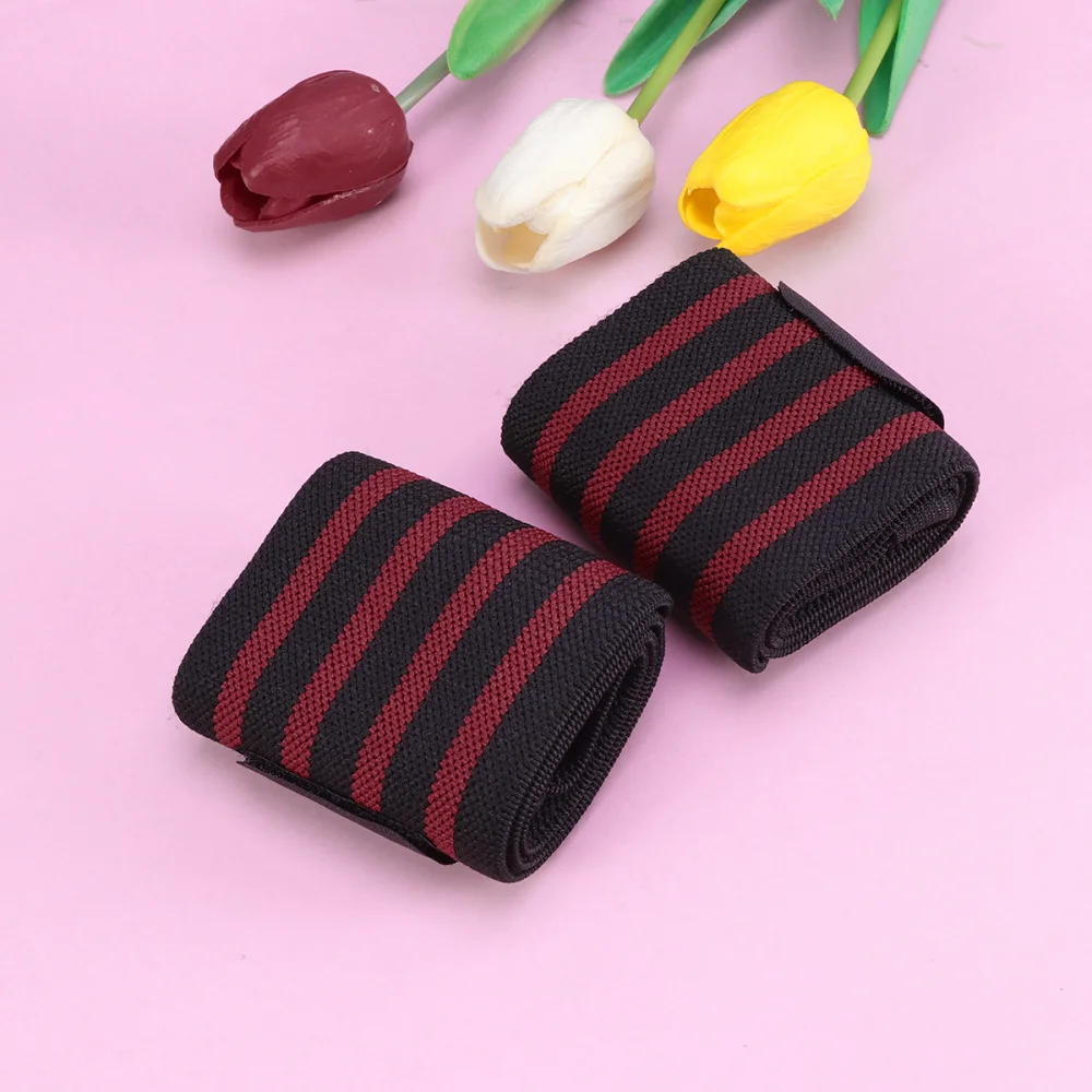 

2 PCS Wristbands for Sports Use Weightlifting Sweatband Elastic Stretchable Wrist Sweat Band Support (Blue)